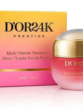 Multi-Vitamin Rose Quartz Facial Peel - Pink & Gold